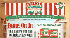 Desktop Screenshot of aldospizza.net